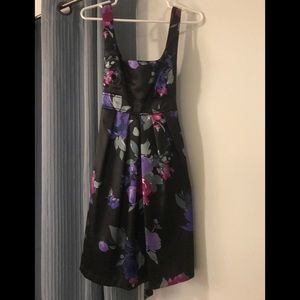 A. Byer Blk floral Formal Dress Sz 7